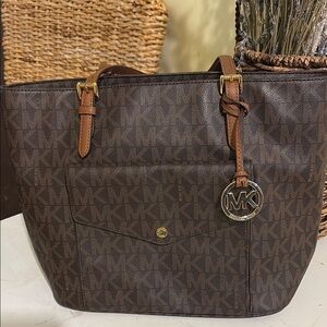 Michael Kors Dark Brown Signature Tote